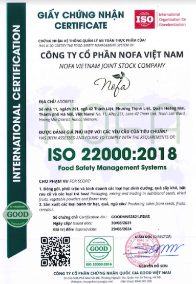  - Thực Phẩm Nofa Việt Nam - Công Ty CP Nofa Việt Nam